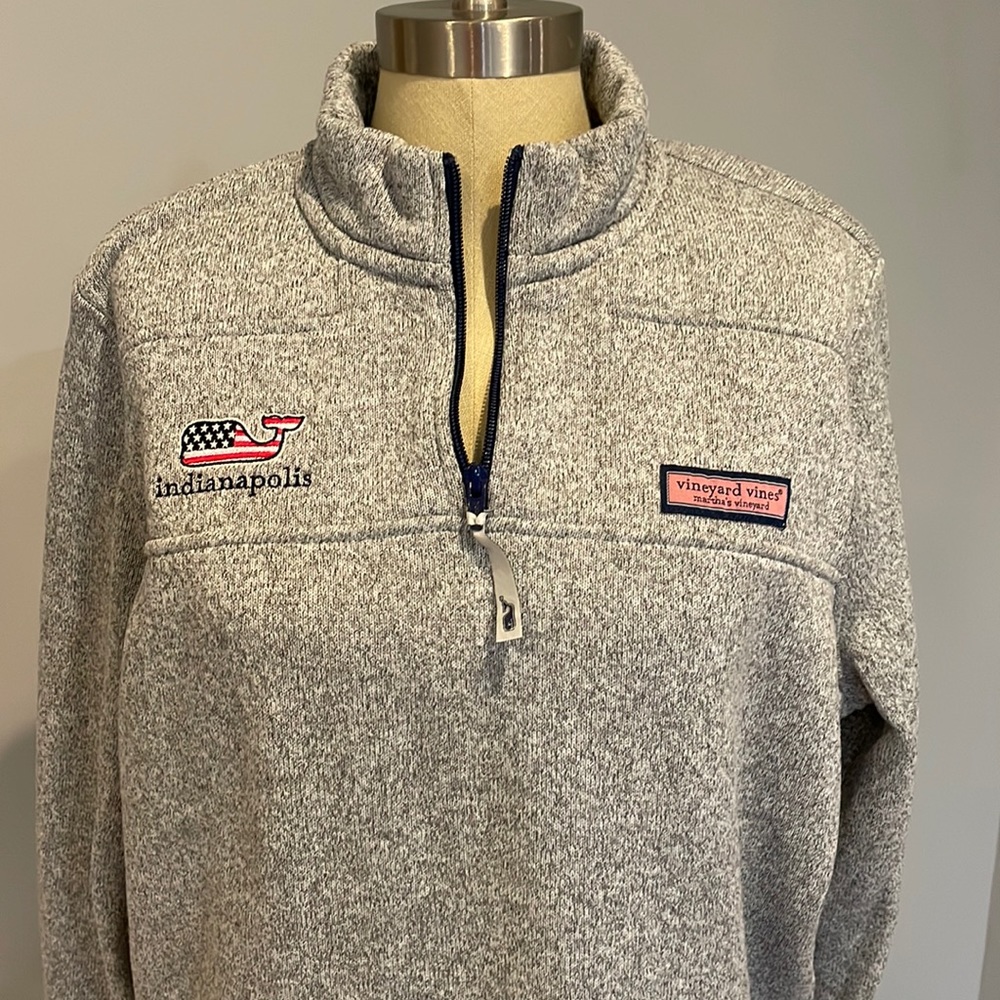 Vineyard vines shep shirt 1/4 zip pullover